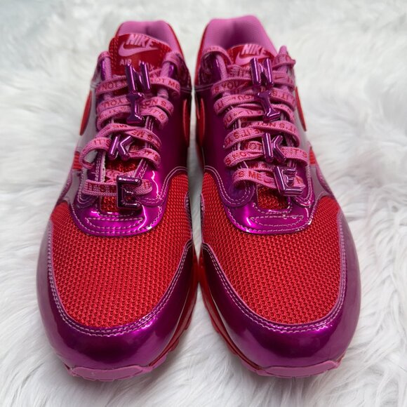 Nike Air Max 1 PRM Valentine’s Day Playful Pink Mens Shoes HV2301-600 NEW Multi - Picture 3 of 4